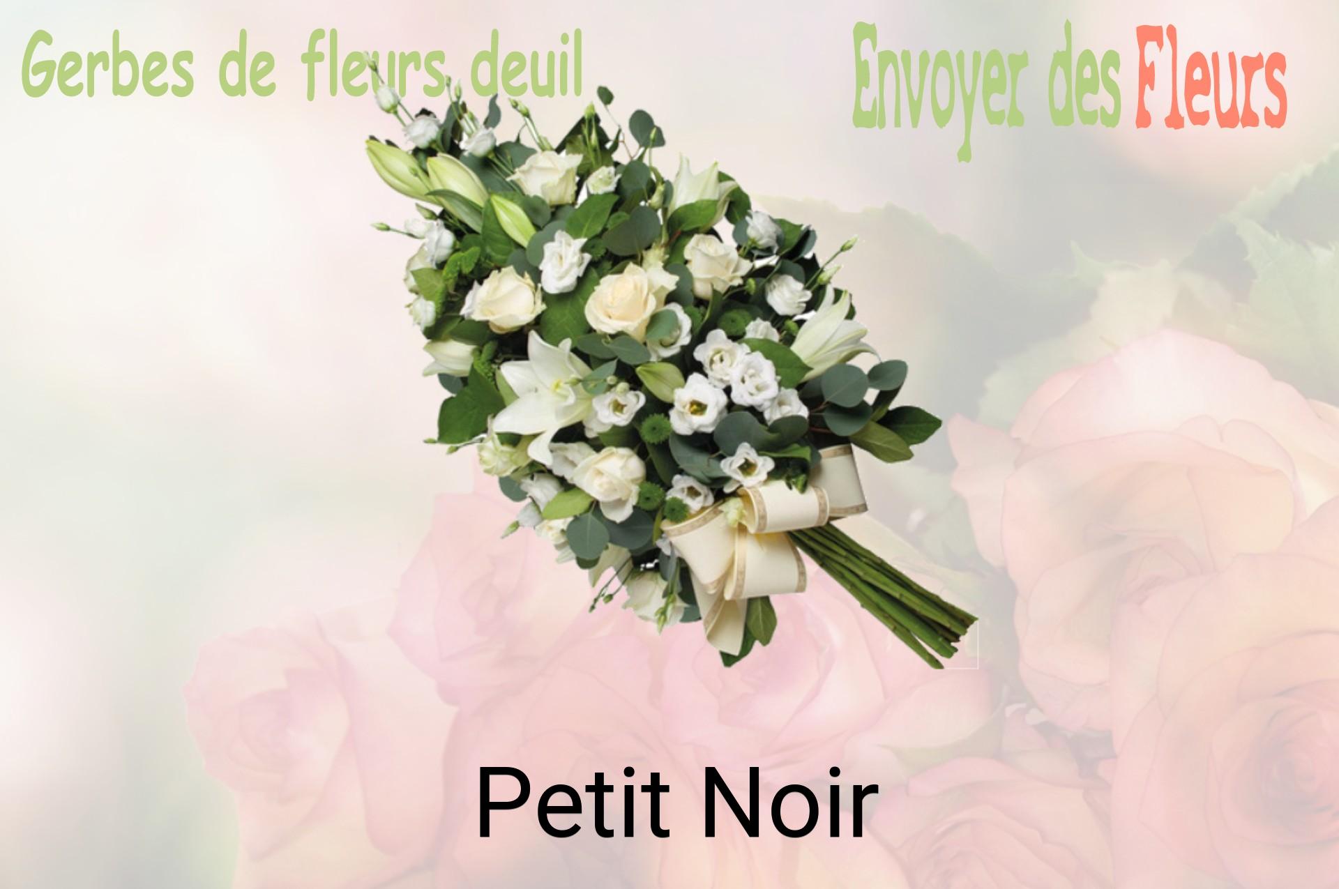 Gerbe de fleurs de deuil livrée à Petit-Noir